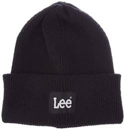 Lee Unisex Beanie Hat, Union-All Black, One Size von Lee