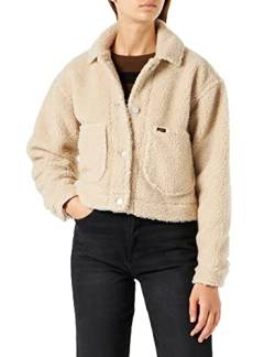 Lee Women Cropped Sherpa Jacket, Ecru, XXL von Lee