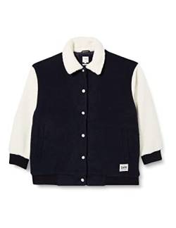 Lee Women Elongated Varsity Jacket, Navy, M von Lee