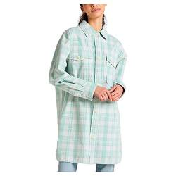 Lee Women's Elongated Overshirt Shirt, Dusty Jade, Small von Lee