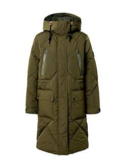 Lee Womens Elongated Puffer Jacket, Olive Green, M von Lee