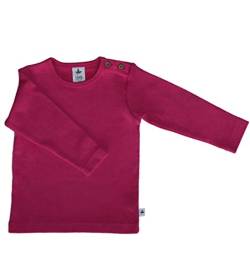 Baby Kinder Langarmshirt Bio-Baumwolle T-Shirt Shirt Jungen Mädchen Pink (74-80, pink) von Leela Cotton