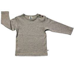 Baby Kinder Langarmshirt Bio-Baumwolle T-Shirt Shirt Jungen Mädchen beige (116, Beige) von Leela Cotton