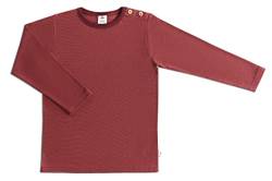 Baby Kinder Langarmshirt Unisex Bio-Baumwolle T-Shirt Shirt Jungen Mädchen (Kaffee/rostrot, 86-92) von Leela Cotton