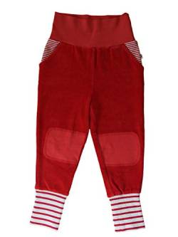 Leela Cotton Baby Kinder Hose Nickyhose Bio-Baumwolle Nicki Strampelhose Jungen Mädchen Gr. 50/56 bis 104 (86/92, Ziegelrot) von Leela Cotton