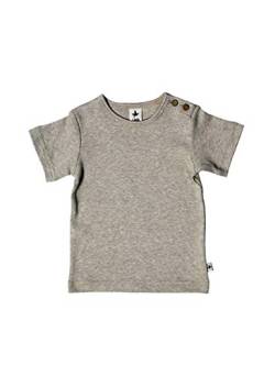 Leela Cotton Baby Kinder Kurzarm T-Shirt Bio-Baumwolle GOTS Shirt Jungen Mädchen Gr. 50 bis 128 (116, Beige-Melange) von Leela Cotton