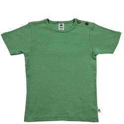 Leela Cotton Baby Kinder Kurzarm T-Shirt Bio-Baumwolle GOTS Shirt Jungen Mädchen Gr. 50 bis 128 (128, mintgrün) von Leela Cotton