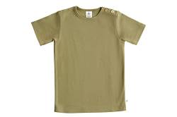 Leela Cotton Baby Kinder Kurzarm T-Shirt Bio-Baumwolle GOTS Shirt Jungen Mädchen Gr. 50 bis 128 (86/92, Oliv) von Leela Cotton