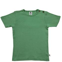 Leela Cotton Baby Kinder Kurzarm T-Shirt Bio-Baumwolle GOTS Shirt Jungen Mädchen Gr. 50 bis 128 (86/92, mintgrün) von Leela Cotton