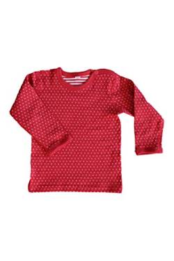 Leela Cotton Baby Kinder Langarmshirt Wendelangarmshirt Bio-Baumwolle Wendeshirt T-Shirt Jungen Mädchen Gr. 50/56 bis 140 (116, rot) von Leela Cotton