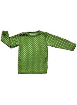 Leela Cotton Baby Kinder Langarmshirt Wendelangarmshirt Bio-Baumwolle Wendeshirt T-Shirt Jungen Mädchen Gr. 50/56 bis 98/104 (116, waldgrün) von Leela Cotton