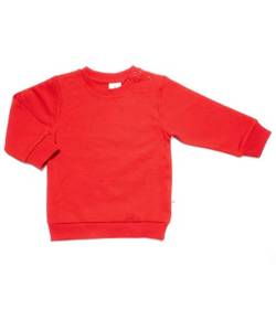 Leela Cotton Baby Kinder Sweatshirt Bio-Baumwolle Langarmshirt Sweatshirtstoff 2025 (86/92, Ziegelrot) von Leela Cotton