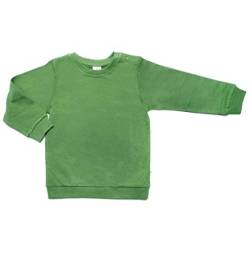 Leela Cotton Baby Kinder Sweatshirt Bio-Baumwolle Langarmshirt Sweatshirtstoff 2025 (98/104, waldgrün) von Leela Cotton