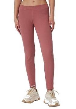 Leela Cotton Damen Leggings Bio-Baumwolle RIPP Jersey Zertifiziert (as3, Alpha, m, Regular, Regular, Dunkel Mauve) von Leela Cotton