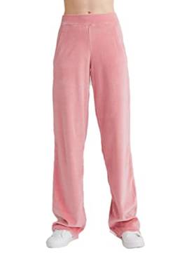 Leela Cotton Damen Nicky Hose Bio-Baumwolle Pyjamahose Wohlfuehlhose Freizeithose Schlafanzughosen1464 (Altrosa, L) von Leela Cotton