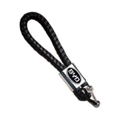 Leenax Enterprises Auto Metall Schlüsselanhänger,für BYD Leder Schlüsselring Männer Frauen Geschenk mit Logo Personalisierter Zubehör,B von Leenax Enterprises