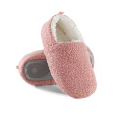 Leezepro Damen Hausschuhe Gartenschuhe Lammfell Bequem Filzhausschuhe Memory Foam Slippers Winter Warme Plüsch Pantoffeln (Rosa, 36/37) von Leezepro