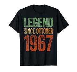 Legend 1967 Geburtstag Präsent Legendär Seit Oktober 1967 T-Shirt von Legendär Seit Oktober Geburtstag Geschenke Shirt