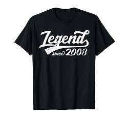 Legende seit 2008 Geschenk 15. Geburtstag Jahrgang Vintage T-Shirt von Legendär seit Jahrgang Retro Jahre Coole Geschenke