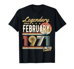 Legendär Seit Februar 1971 Geburtstag T-Shirt von Legendary Birthday Gift Shop Geburtstag Februar