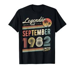 Legendär Seit September 1982 Geburtstag T-Shirt von Legendary Birthday Gift Shop Geburtstag