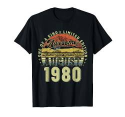 Tolle Vintage-Geschenke für Männer mit August 1980 T-Shirt von Legendary Man Birthday August My Legendary Father