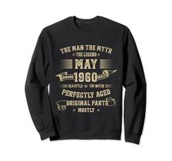 Mai 1960 Man Myth Geschenke zum 64. Geburtstag für Männer, Lustig Sweatshirt von Legendary Man Birthday May Gifts For Men Funny