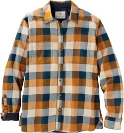 Legendary Whitetails Damen Legendäres Flanellhemd Comfort Fit Button-Down-Shirt, Butterrum Plaid, X-Small von Legendary Whitetails