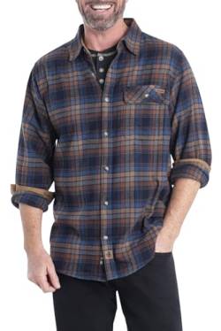 Legendary Whitetails Herren Buck Camp Flanellhemd Button-Down-Shirt, Brownstone Plaid, XX-Large von Legendary Whitetails