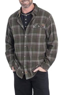 Legendary Whitetails Herren Buck Camp Flanellhemd Button-Down-Shirt, Wald Plaid, 3X-Large von Legendary Whitetails