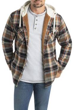 Legendary Whitetails Herren Camp Night Berber Lined Hooded Flannel Shirt Jacket Langärmlig, Porter Plaid, Medium von Legendary Whitetails