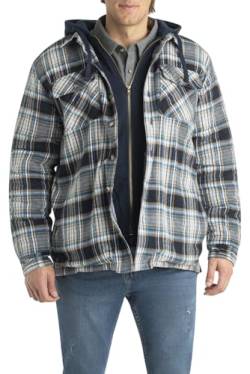 Legendary Whitetails Herren Maplewood Kapuzenjacke Hemdjacke, Blue Dusk Plaid, Medium von Legendary Whitetails