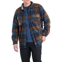 Legendary Whitetails Herren Navigator Fleece-Hemd mit Knöpfen Button-Down-Shirt, Blue Moon Square, Large von Legendary Whitetails