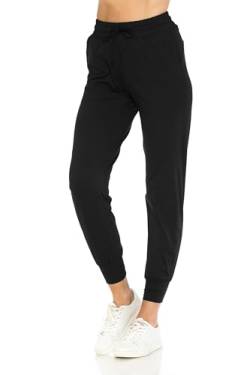 Leggings Depot ActiveFlex-Jogginghose mit Kordelzug für Damen, mit Taschen, für Workout, athletische Sweatpants, Schwarz, X-Groß von Leggings Depot