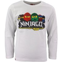 LEGO® Langarmshirt Ninjago Jungen Kinder langarm Shirt Gr. 98 bis 128, Baumwolle von Lego