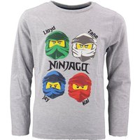 LEGO® Langarmshirt Ninjago Jungen Kinder langarm Shirt Gr. 98 bis 128, Baumwolle von Lego