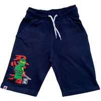 LEGO® Shorts LEGO® NINJAGO kurze Hosen Shorts für Kinder Jungen + Mädchen Gr.104/110 116/122 128/134 140/146 Dunkelblau und Grau von Lego