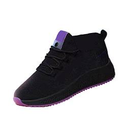 Legou Damen Schuhe Sommer Mesh Atmungsaktiv Freizeit Sneakers, violett, 37 1/3 EU von Legou