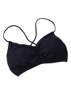 Legou Damen Sport BH Sommer Yoga Running Fitness ohne Bügel Bra Schwarz Einheitsgröße von Legou