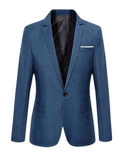 Legou Herren Frühling Herbst Blazer Business Anzug Blau M von Legou