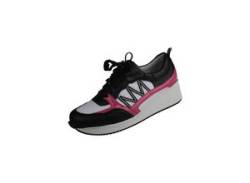Sneaker LEI BY TESSAMINO "Nele" Gr. 39, schwarz (schwarz, pink) Damen Schuhe Sneaker von Lei by tessamino