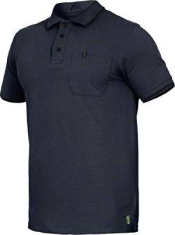 Flex-Line Polo-Shirt Arbeitspolo mit Brusttasche (3XL, Marine) von Leib Wächter