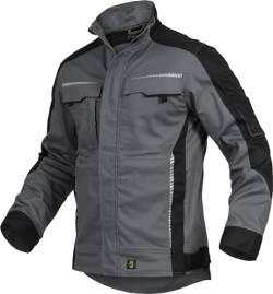 Leib Wächter Flex-Line Herren Arbeitsjacke Bundjacke (4XL, Grau/Schwarz) von Leib Wächter