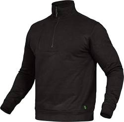 Leib Wächter Flex-Line Troyer Pullover Arbeitspullover (schwarz, 2XL) von Leib Wächter