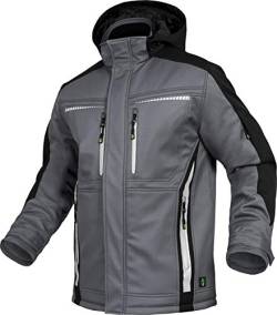 Leib Wächter Flex-Line Winter Softshelljacke (grau/schwarz, 2XL) von Leib Wächter