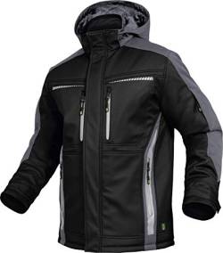 Leib Wächter Flex-Line Winter Softshelljacke (schwarz/grau, 3XL) von Leib Wächter