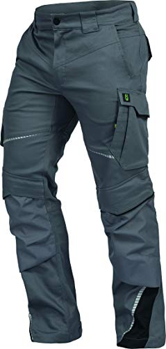 Leib Wächter Flex-Line Workwear Bundhose Arbeitshose mit Spandex (grau/schwarz, 25) von Leib Wächter