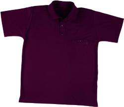 Pique - Shirt 1/2 A Farbe bordeaux Größe XL von Leiber