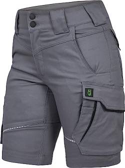 Leibwächter Kurzehose Damen Shorts Flex LINE grau-schwarz Nr. FLXDK27 Größe 40 von Leibwächter