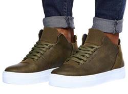 LEIF NELSON Herren Schuhe Freizeitschuhe Elegant Winter Sommer Freizeit Schuhe Männer Sneakers Sportschuhe Laufschuhe - EU 41 - Khaki von Leif Nelson